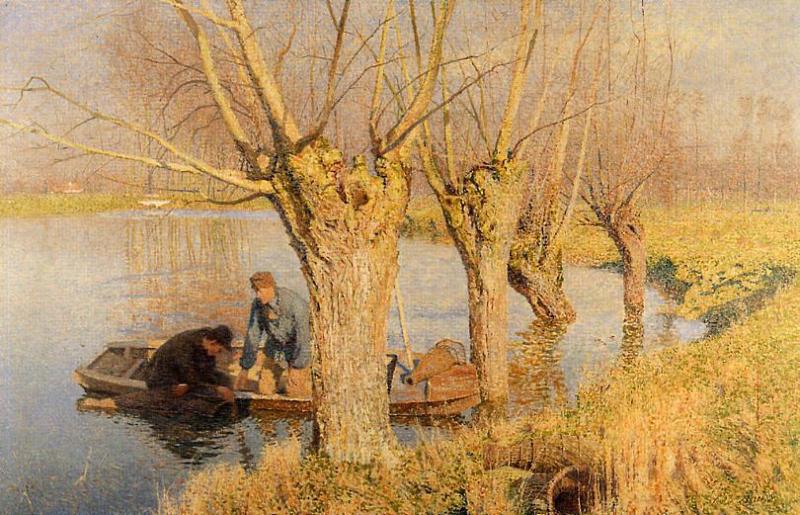 Emile Claus Bringing in the Nets china oil painting image